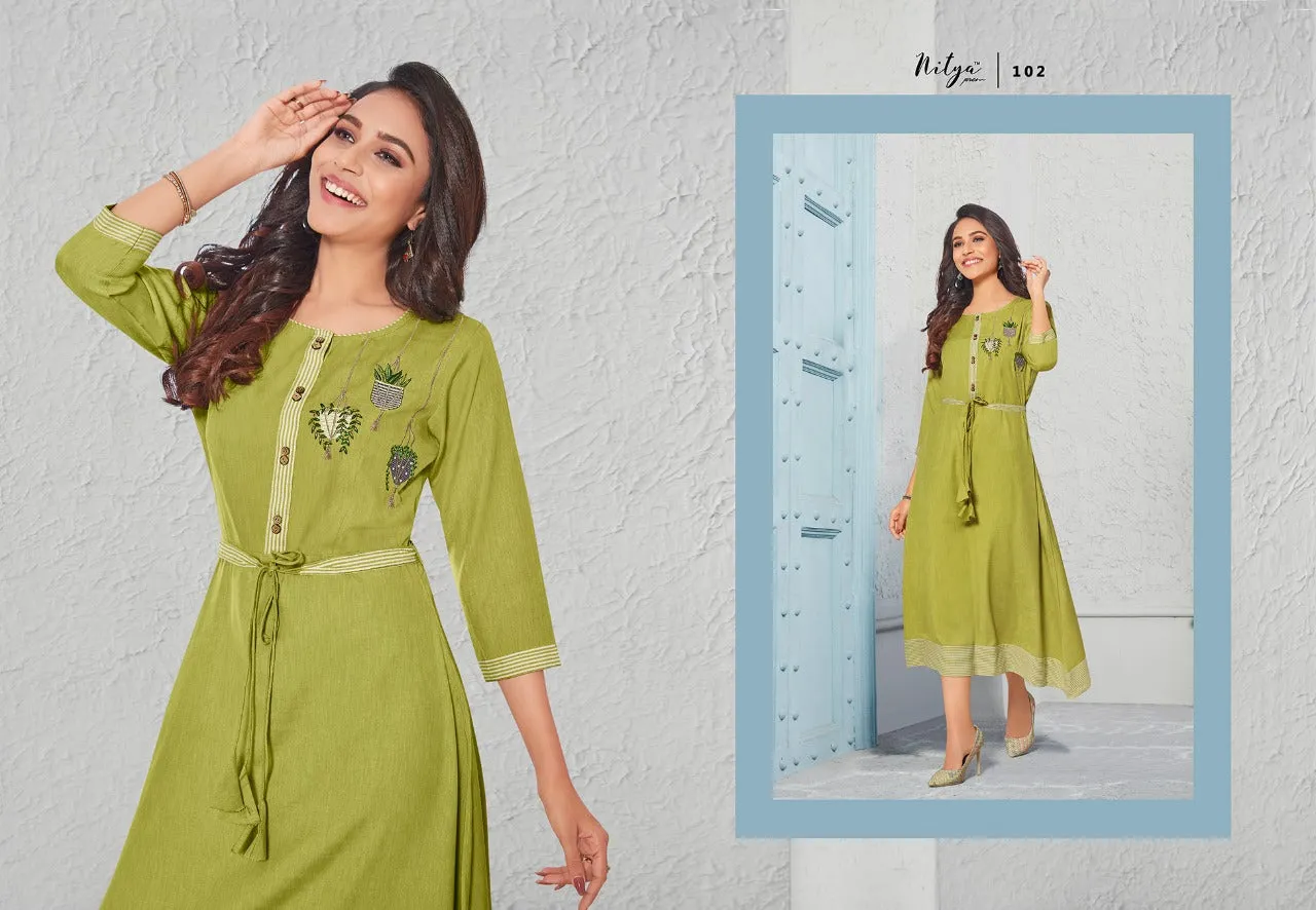 Lt Presents Samaira Cotton Casual Wear Kurtis Collection