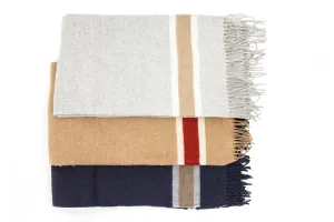 Men's Camel & Blue Scarf