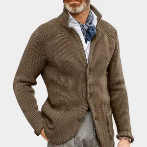 Men's Knitted Cardigan Coat  Windproof Casual Jacket  Multiple Colours