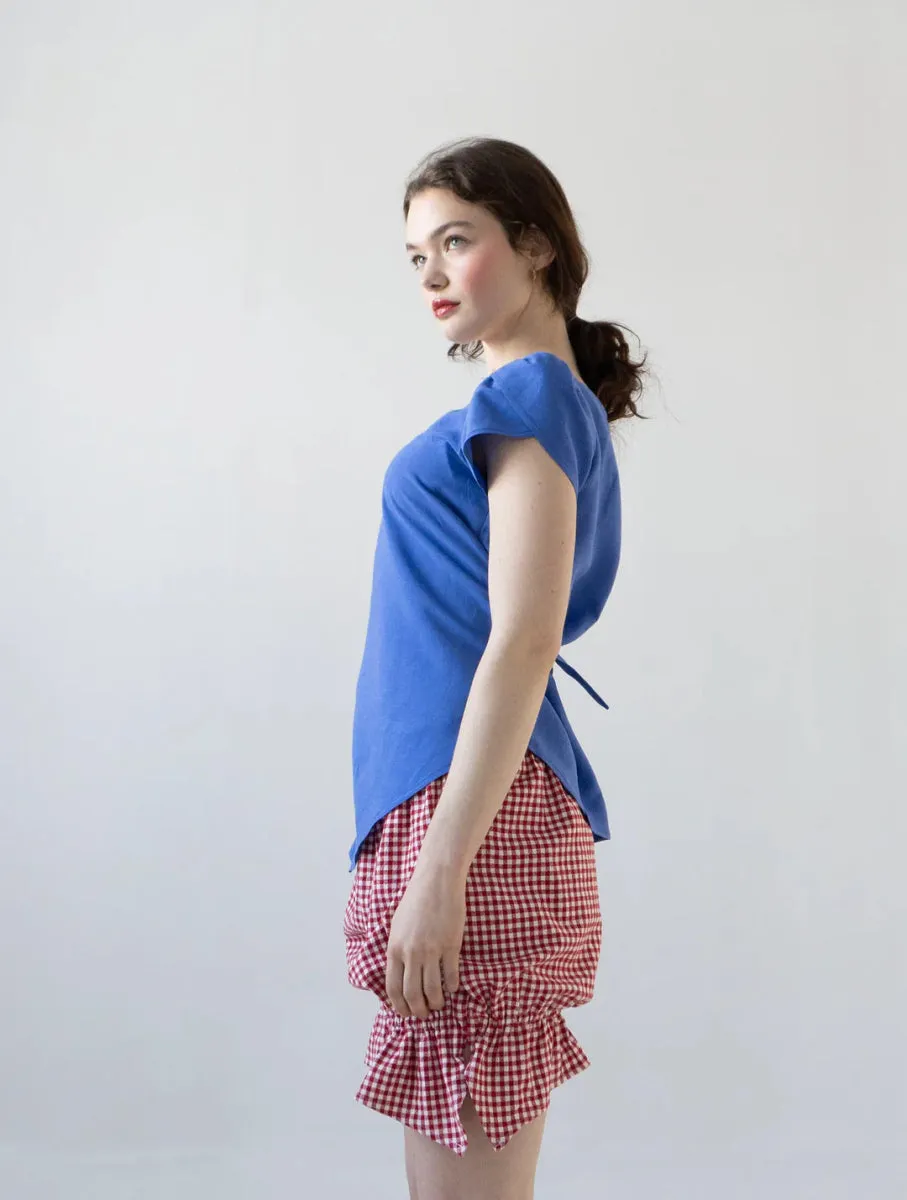 Rightful Owner Clara Blouse (Sapphire Blue)