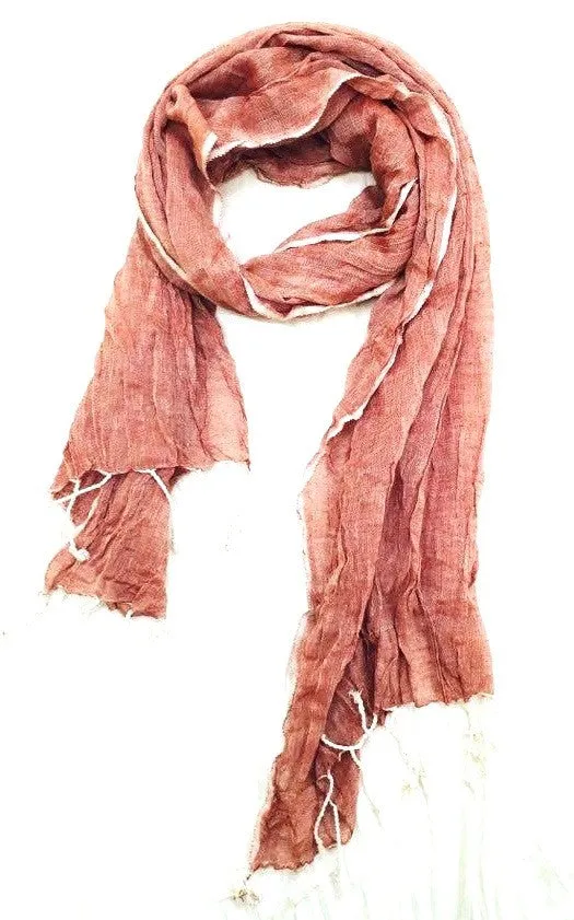 Scarf Natural Organic  Cotton.