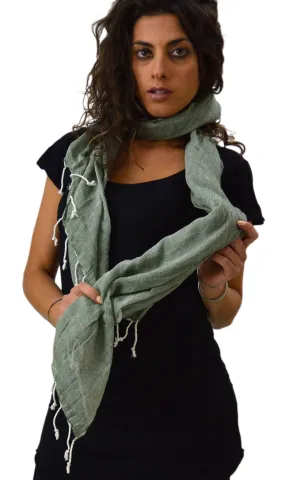 Scarf Natural Organic  Cotton.