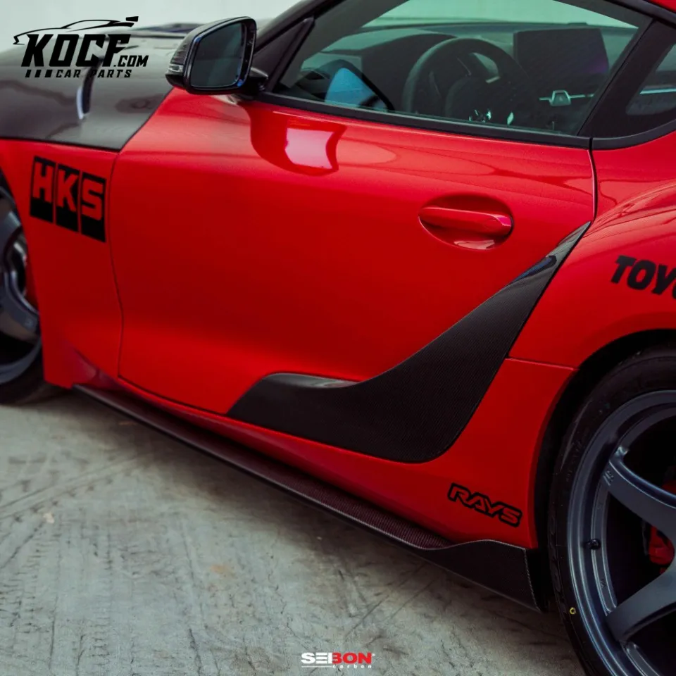 Seibon OEM-STYLE CARBON FIBER SIDE SKIRTS FOR 2020-2023 TOYOTA GR SUPRA