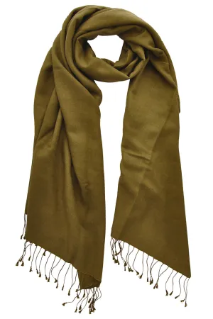 SHERPA Cashmere Khaki Green Woman Scarf