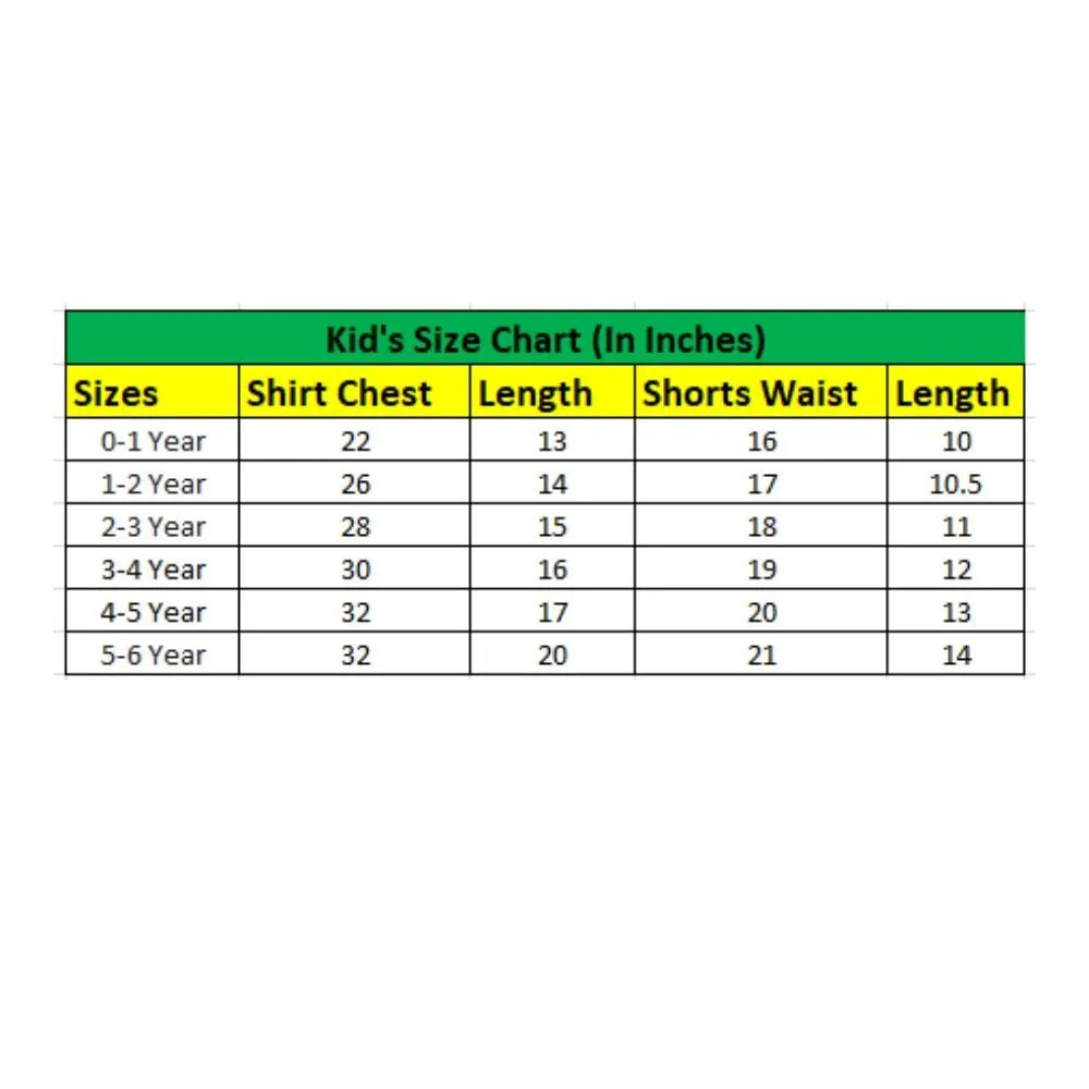 Stylish Kid's Lycra Printed Casual wear Shirt And Shorts Set