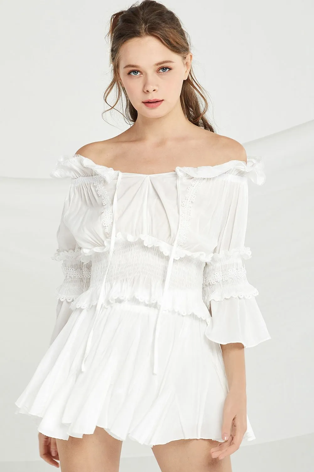 Tessa Crop Top And Floaty Skirt Set