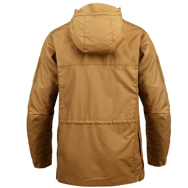 West Louis Army Tactical Windbreaker Hooded Outdoor Parka