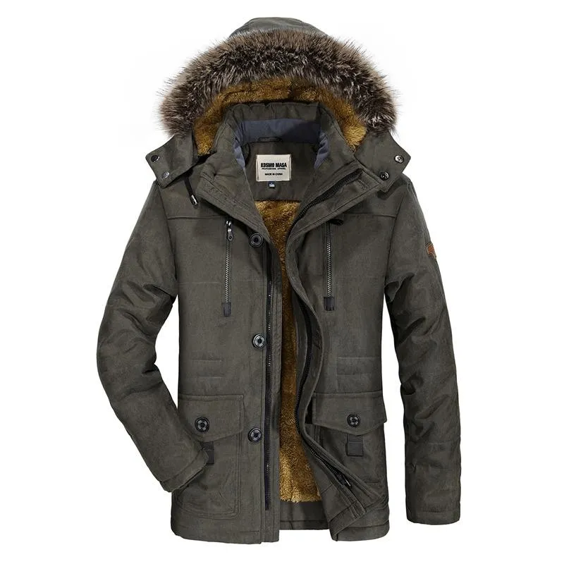 West Louis Cotton Hooded Winter Parka Coat