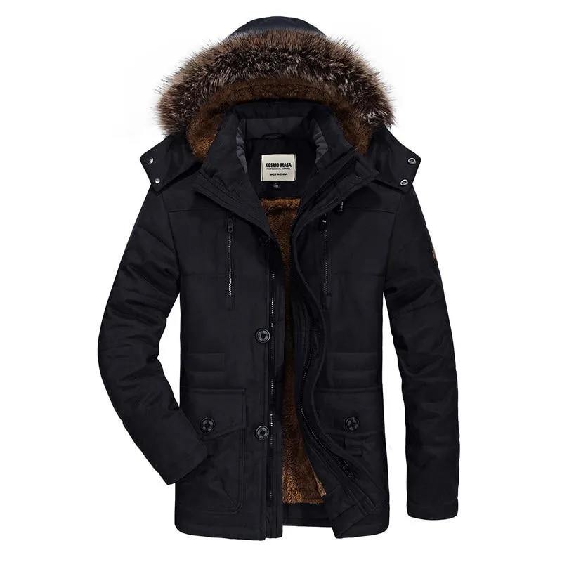 West Louis Cotton Hooded Winter Parka Coat