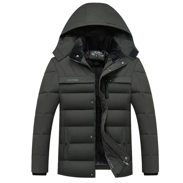 Winter Jacket Men -20 Degree Thicken Warm Parkas Hooded Coat