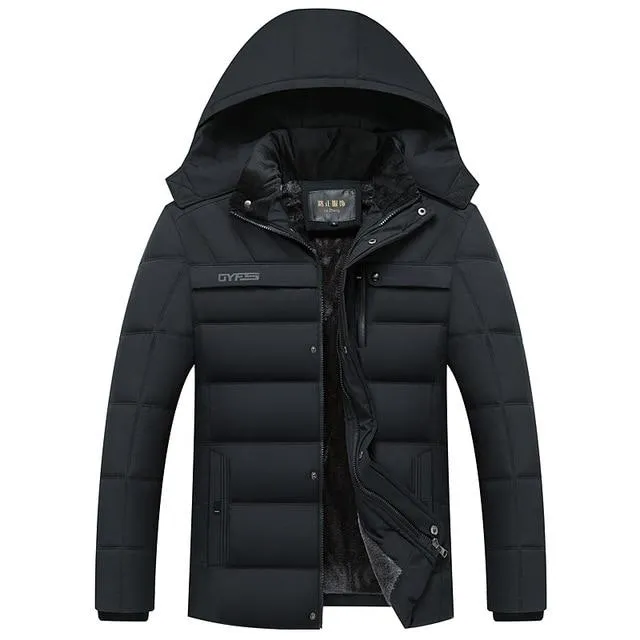 Winter Jacket Men -20 Degree Thicken Warm Parkas Hooded Coat