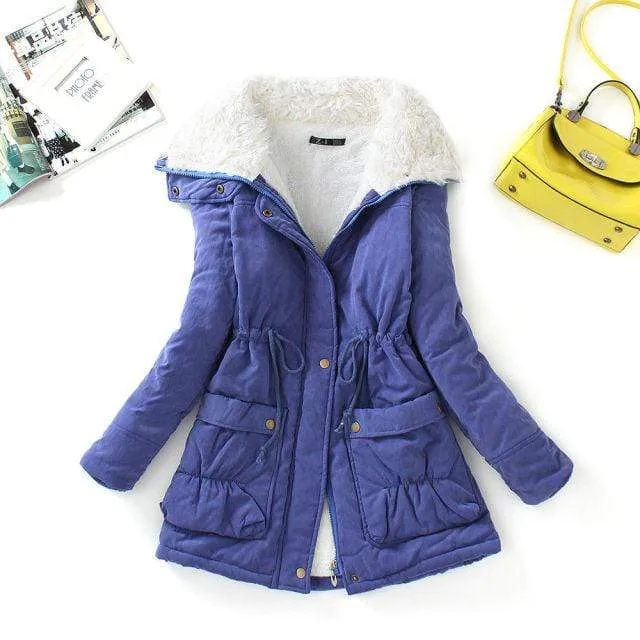 Winter Parkas Medium-long Plus Size Women Thickness Cotton Overcoat