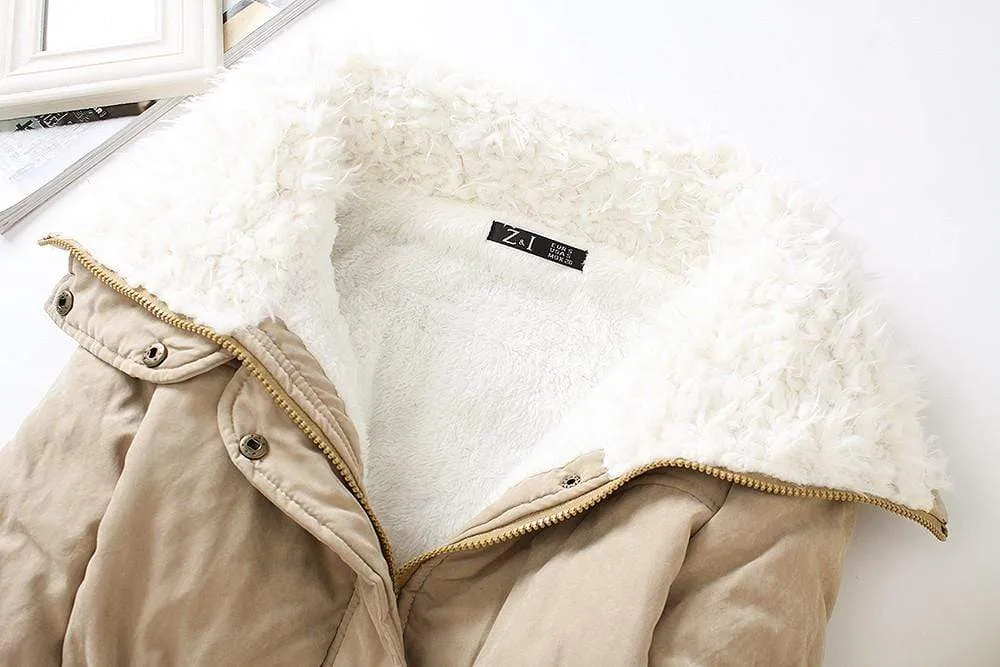 Winter Parkas Medium-long Plus Size Women Thickness Cotton Overcoat