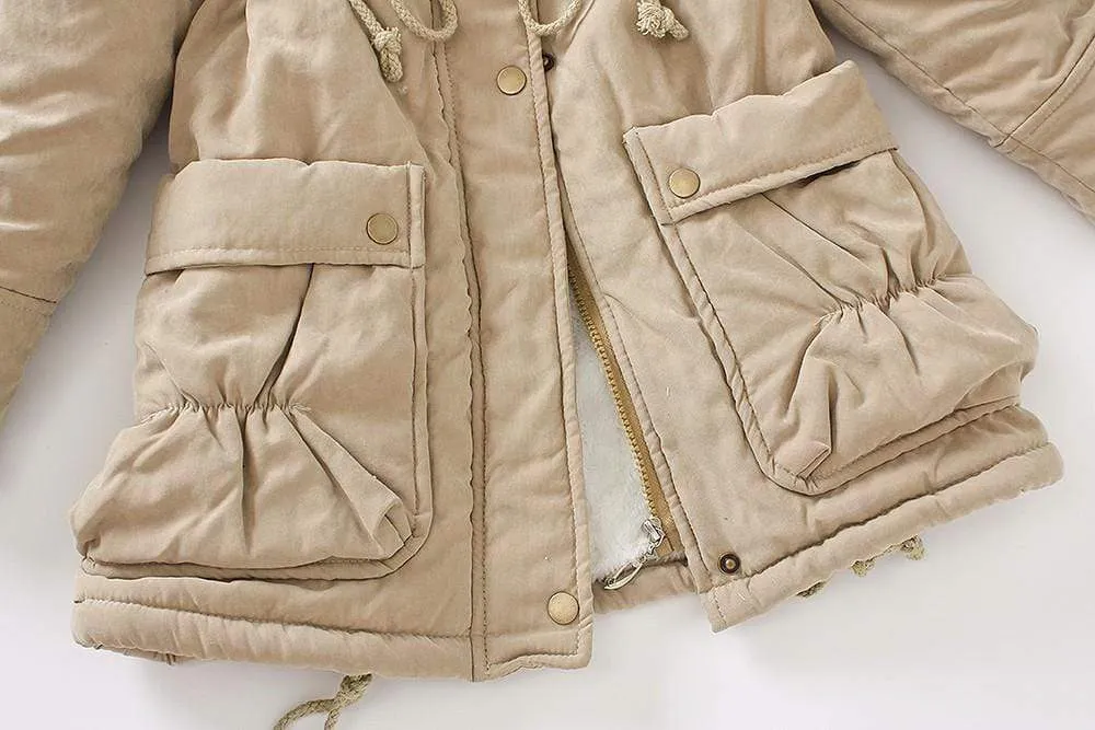 Winter Parkas Medium-long Plus Size Women Thickness Cotton Overcoat