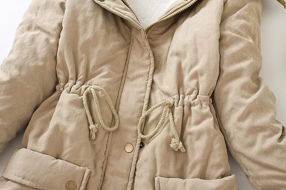 Winter Parkas Medium-long Plus Size Women Thickness Cotton Overcoat