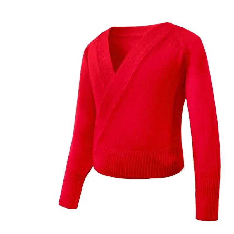 Women's Ballet Overall Wrap Sweaters Ballerina Gymnastics Ballet Dance Dress