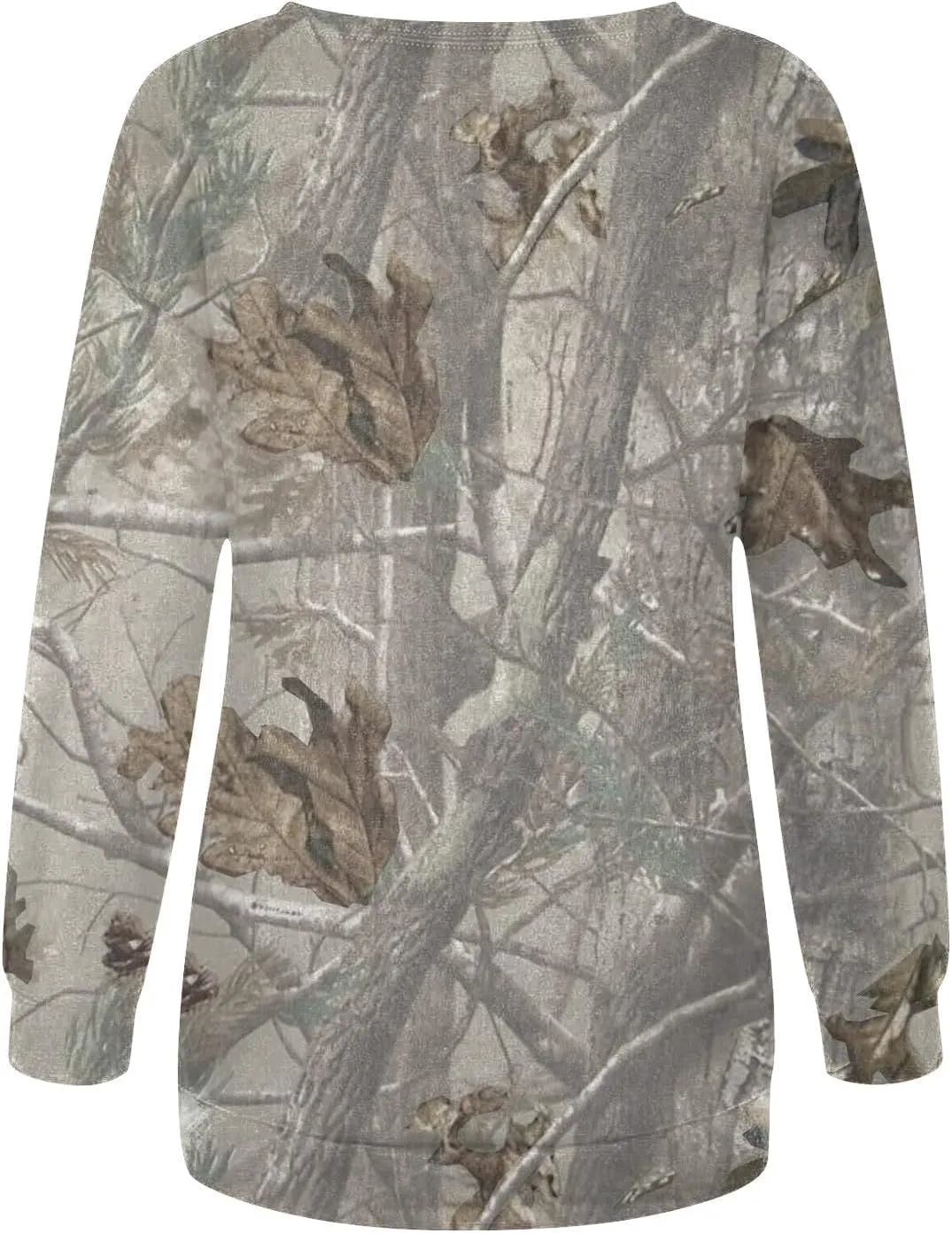 Womens Camo Oversized Sweatshirts Y2k Graphic Sweater Crewneck Long Sleeve Pullover Shirts