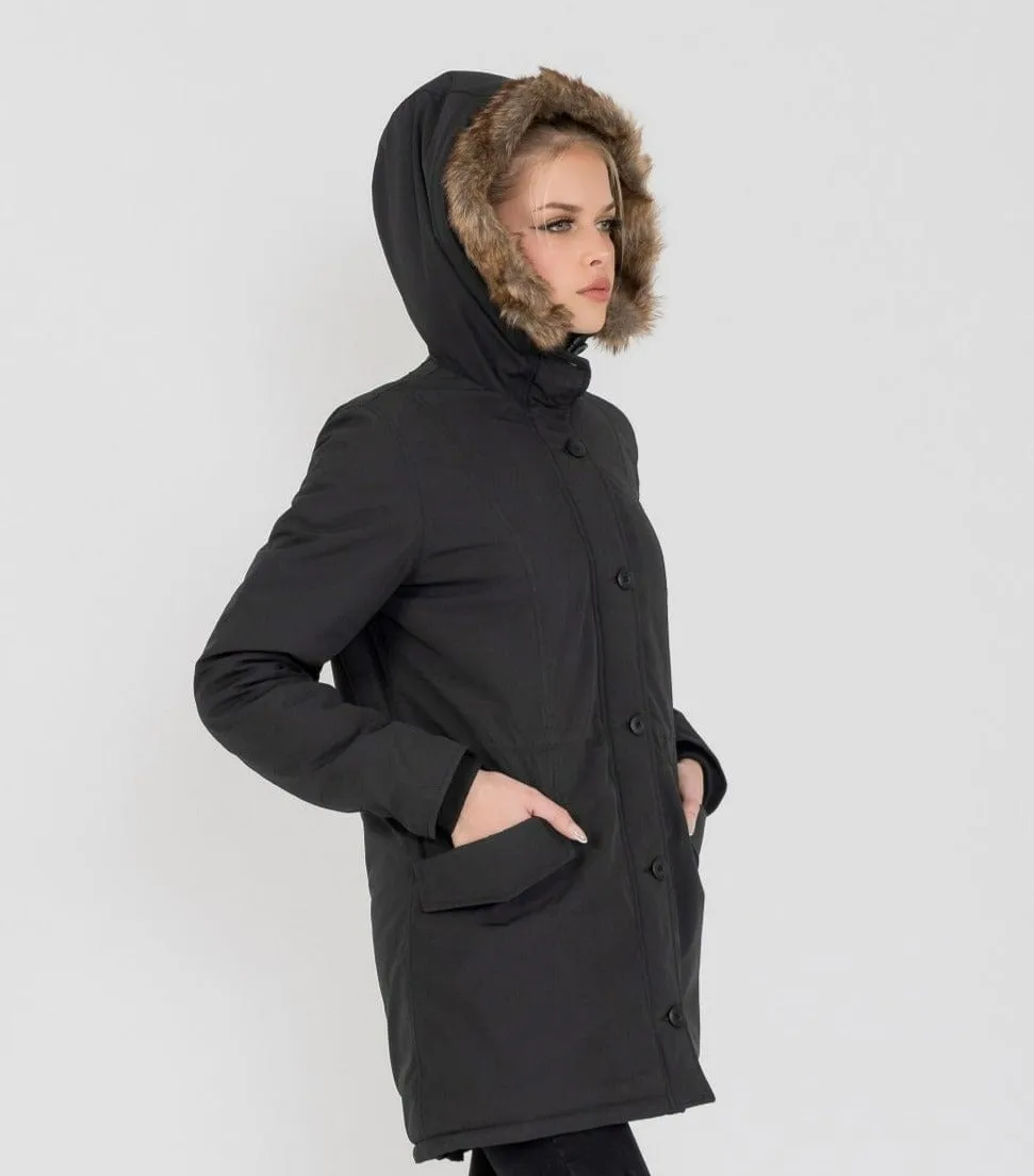 Women's Louise Ultra Lite Hooded Winter Parka Coat  | Fadcloset