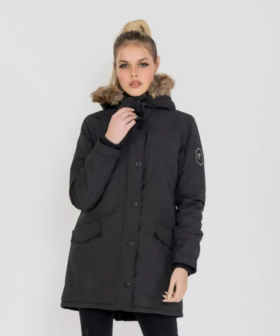 Women's Louise Ultra Lite Hooded Winter Parka Coat  | Fadcloset