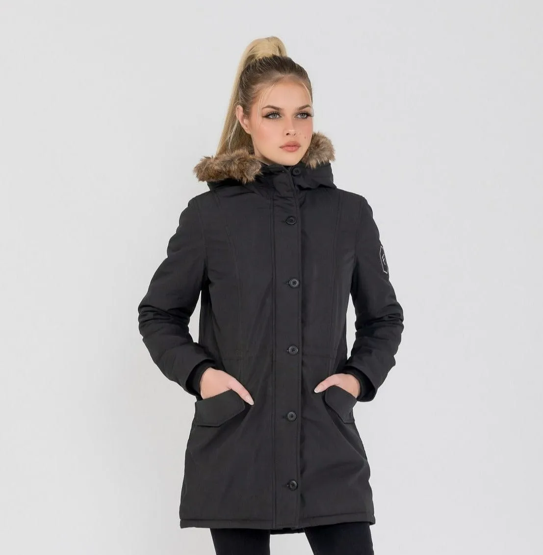 Women's Louise Ultra Lite Hooded Winter Parka Coat  | Fadcloset