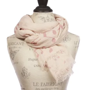 Womens Music Note Print Light Weight Wide Shawl Wrap Cotton Scarf
