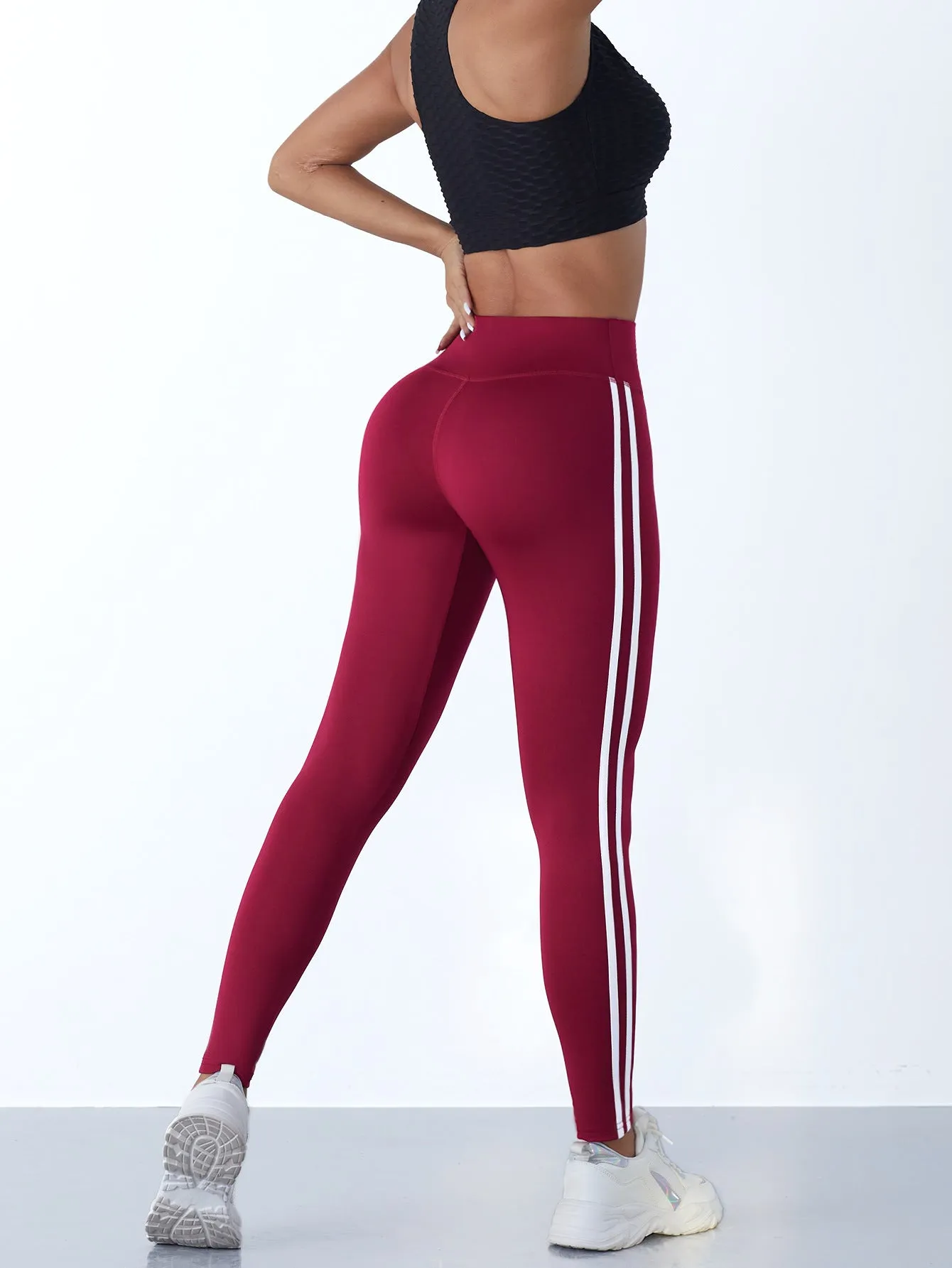 Yoga leggings, women's high waisted and hip lifting